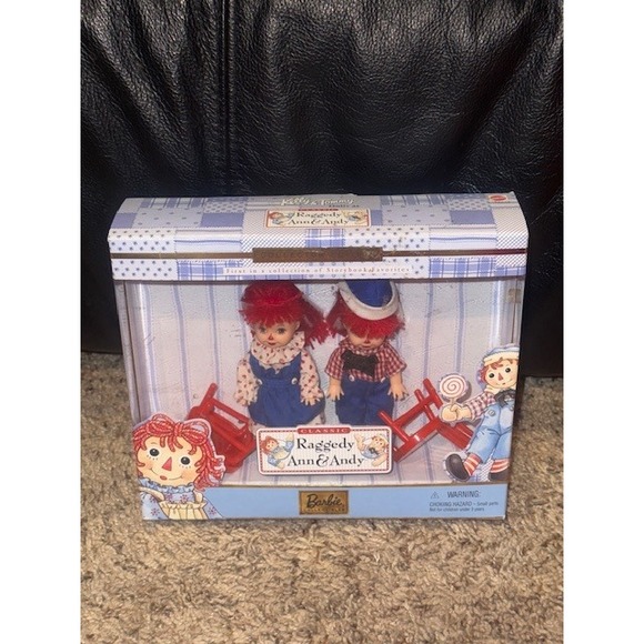 Classic Raggedy Ann & Andy Dolls Barbie Collectibles Storybook Favorites Set - Picture 1 of 6